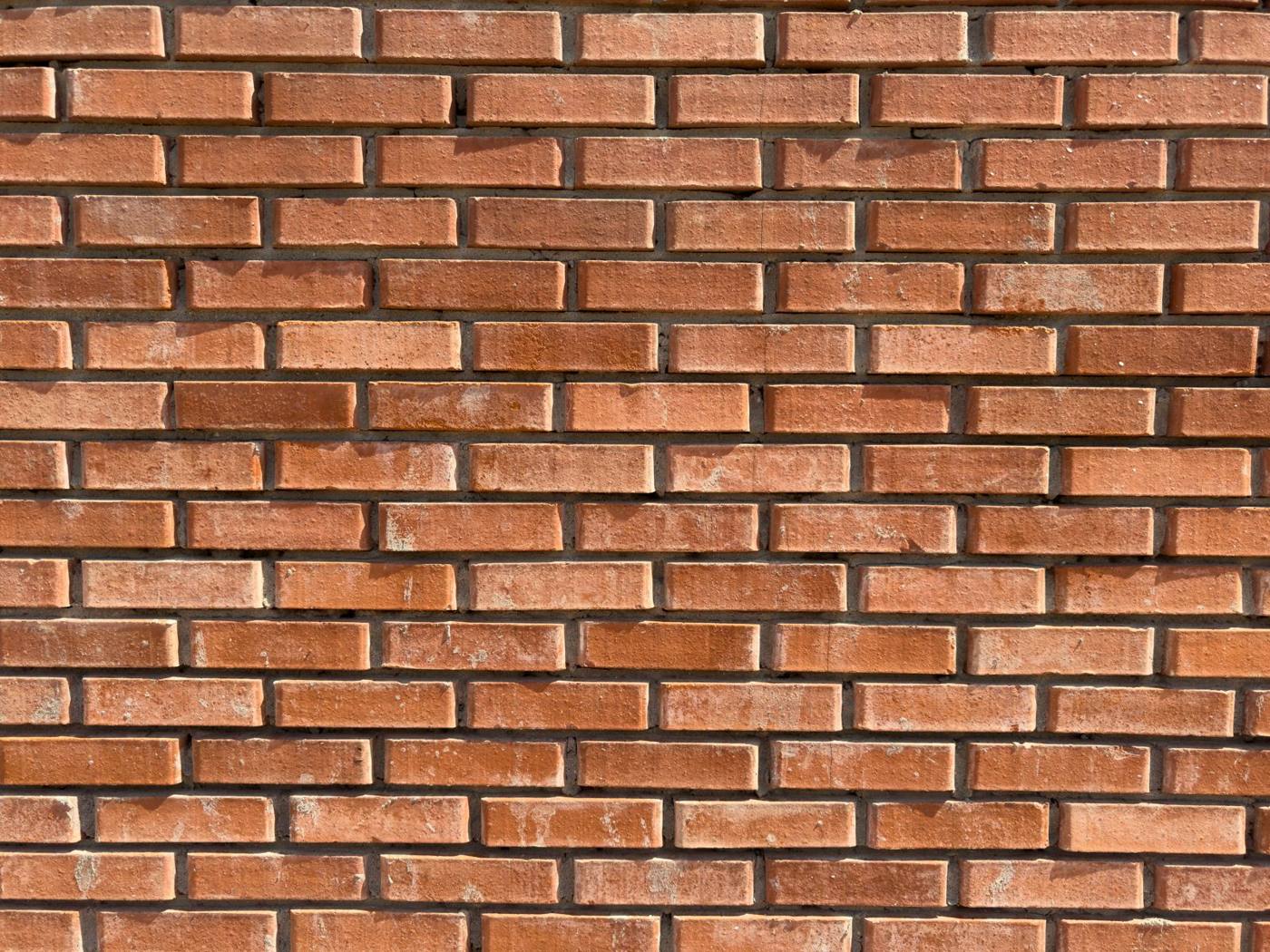 Clean red brickwork